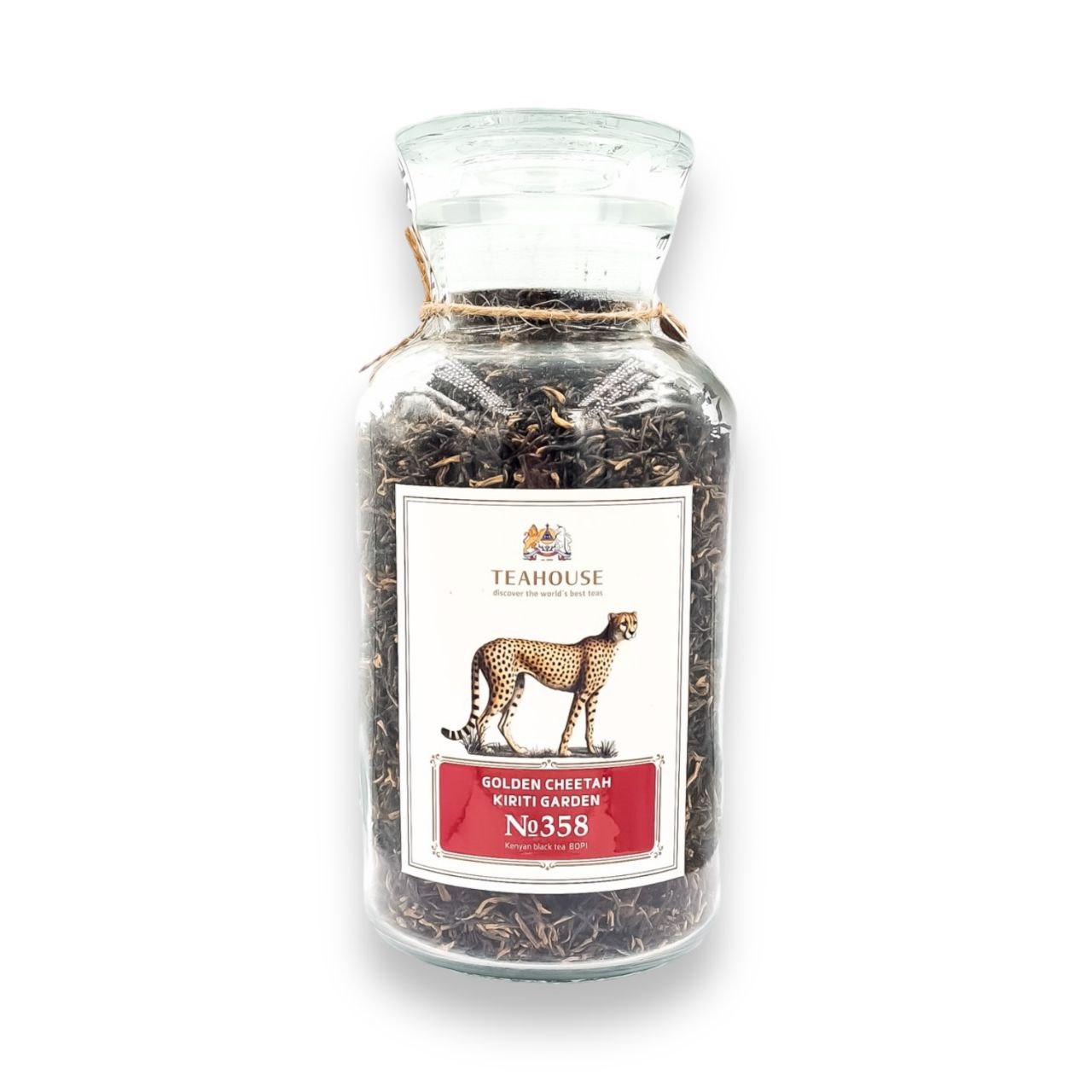 Чай чорний Золотий Гепард скляна банка 290г